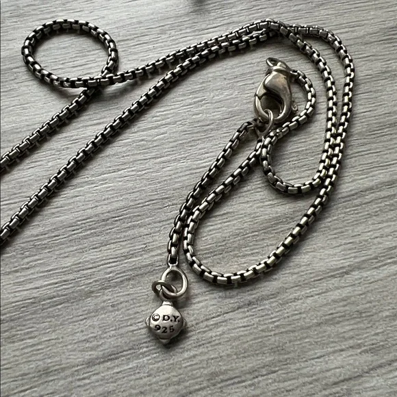 Authentic David Yurman Albion pendant necklace morganite and diamonds - Picture 6 of 9